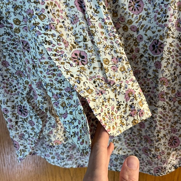 Xirena Beau Buttondown oversized Floral Print Women's Top size large - Picture 7 of 11